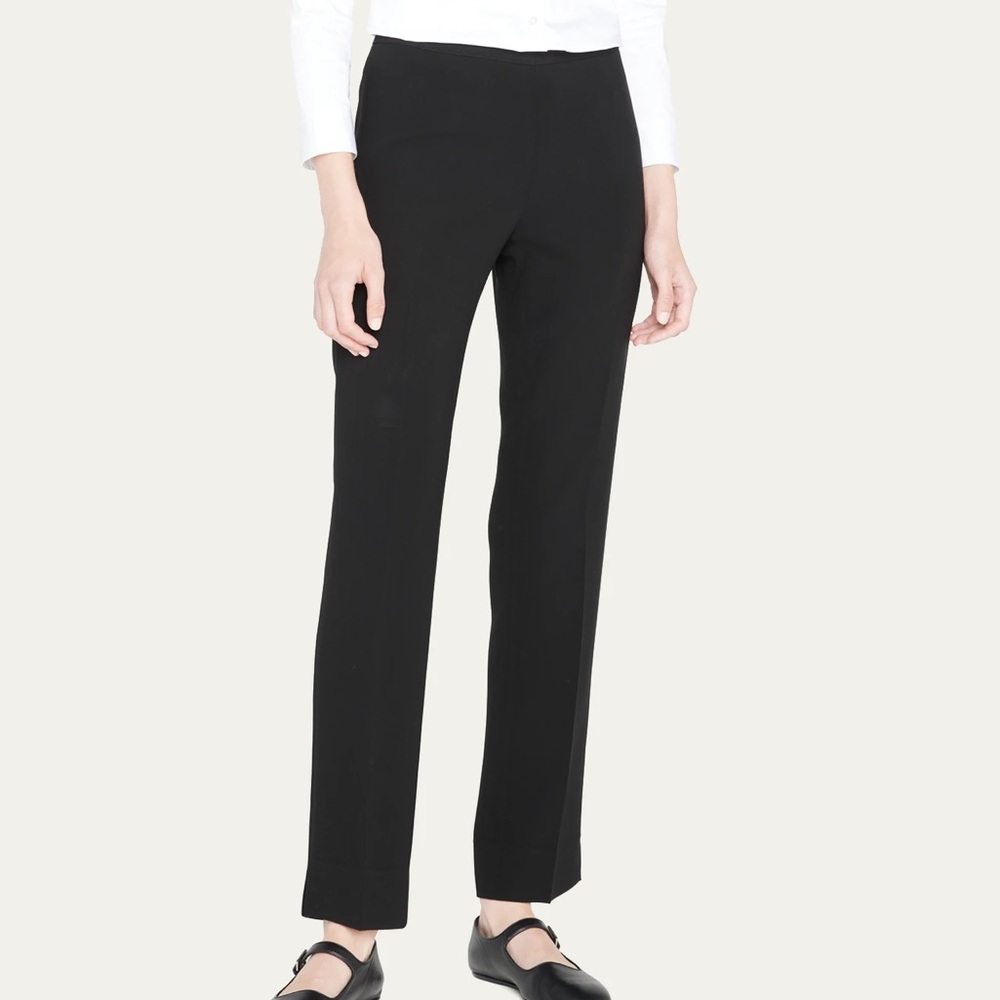 LAFAYETTE 148 NEW YORK BLEECKER Slim Leg Pants Black Size 2